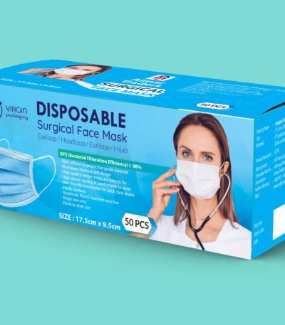 Surgical face mask boxes